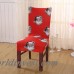 1 piezas flor estiramiento Navidad decoración comedor silla cubierta Spandex decoración cubrir Hotel restaurante silla cubre 43082-5 ali-40593723